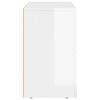 vidaXL Credenza Bianco Lucido 80.5 x 35 x 59 cm Legno multistrato