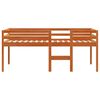 vidaXL Letto a Soppalco Marrone Cera 80x200 cm Legno Massello di Pino
