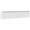 vidaXL Pensili 2 pz Bianchi 80x30x35 cm in Legno Massello di Pino