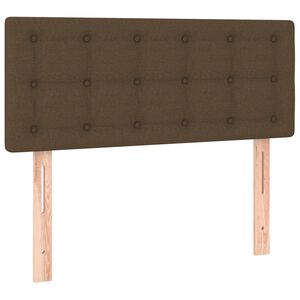 vidaXL Testiera Marrone Scuro 90x5x78/88 cm in Tessuto