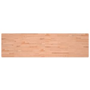 vidaXL Piano Scrivania 200x55x2,5 cm in Legno Massello di Faggio
