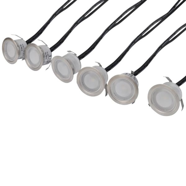 vidaXL Faretti Carrabili a LED 6 pz Bianco Caldo