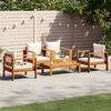 vidaXL Set Divano da Giardino 5 pz con Cuscini Legno Massello Acacia