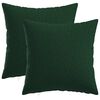 vidaXL Cuscino con cuscino HEERLEN 2 pz Verde Scuro Tessuto