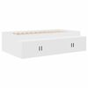 vidaXL Struttura del letto Bianco 100 x 200 cm Legno multistrato