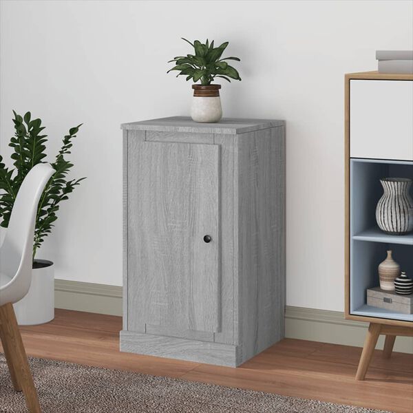 vidaXL Credenza Grigio Sonoma 37,5x35,5x67,5 cm in Legno Multistrato