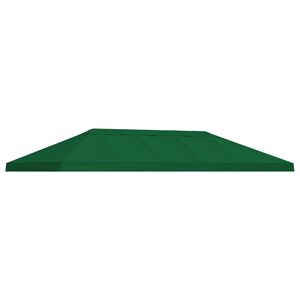 vidaXL Copertura Tenda Gazebo 6 x 3 m Verde Poliestere 190