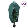vidaXL Coperture con Cerniera per Piante 2pz 70 g/m&sup2; 1,2x1,8 m