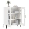 vidaXL Credenza 69,5x34x90 cm in Legno Multistrato Bianco Lucido