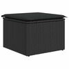 vidaXL Set Divani da Giardino con Cuscini 7pz Nero Polyrattan