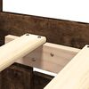 vidaXL Giroletto con Testiera Rovere Fumo 180x200 cm Legno Multistrato