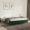vidaXL Giroletto senza Materasso Verde Scuro 180x200 cm in Velluto