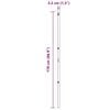 vidaXL Pali per Recinzione 13 pcs Verde Ø32mm 170 cm Acciaio zincato