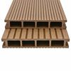 vidaXL Pavimento da Deck 4 pcs Teak riciclato WPC