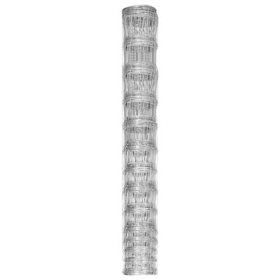 vidaXL Recinzione da Giardino in Acciaio Zincato 50 m 150 cm Argento