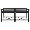 vidaXL Pedestallo per Lavatrice 2 pcs Nero 120 x 56 x 52 cm Acciaio