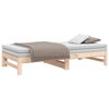 vidaXL Dormeuse Estraibile 2x(75x190) cm Legno Massello di Pino