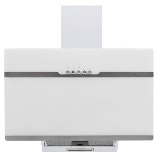 vidaXL Cappa RGB con LED 60 cm in Acciaio Inox e Vetro Temperato