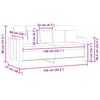 vidaXL Divano a 2 Posti Grigio Chiaro 140 cm in Tessuto
