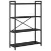 vidaXL Libreria 80 x 30 x 120 cm Legno ingegnerizzato Rovere Nero