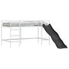 vidaXL Letto loft per bambini con scivolo Bianco e Antracite