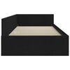 vidaXL Cornice del letto ad angolo Nero 80 cm x 200 cm Velluto
