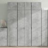 vidaXL Armadietto Grigio Cemento 70x42,5x225 cm in Legno Multistrato