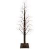 vidaXL Albero di Natale Starburst Marrone 120 cm Plastica 240 LED
