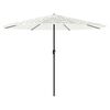 vidaXL Ombrellone Giardino con Palo in Acciaio Bianco 388x388x248 cm