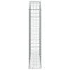 vidaXL Cesto Gabbione ad Arco 150x30x140/160 cm Ferro Zincato