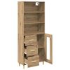 vidaXL Credenza con cassetto Rovere artigianale 69,5 x 34 x 180 cm