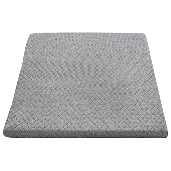 vidaXL Cuscino per Gambe Tinta unita Grigio