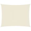 vidaXL Parasole a Vela Oxford Rettangolare 2x3,5 m Crema