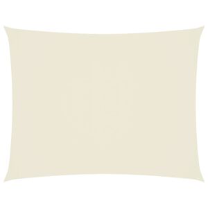 vidaXL Parasole a Vela Oxford Rettangolare 2x3,5 m Crema