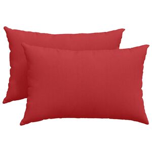 vidaXL Cuscini da Divano 2 pcs Rosso 60 x 40 cm Tessuto