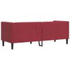 vidaXL Poltrona Chesterfield a 3 Posti Rosso Vino in Similpelle