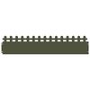 vidaXL Bordure per prato 30 pcs Verde oliva 103 x 0,05 x 22 cm Acciaio