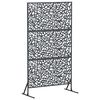 vidaXL Schermo per Privacy 100 x 50 x 180 cm Acciaio Antracite