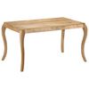vidaXL Tavolo da Pranzo in Legno Massello di Mango 135x75x76 cm