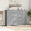 vidaXL Credenze 2 pz Grigio Sonoma 60x31x84 cm in Legno Multistrato