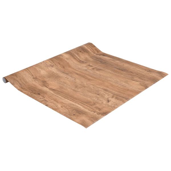 vidaXL Adesivo per Mobili Autoadesivo Aspetto Legno 90x500 cm in PVC