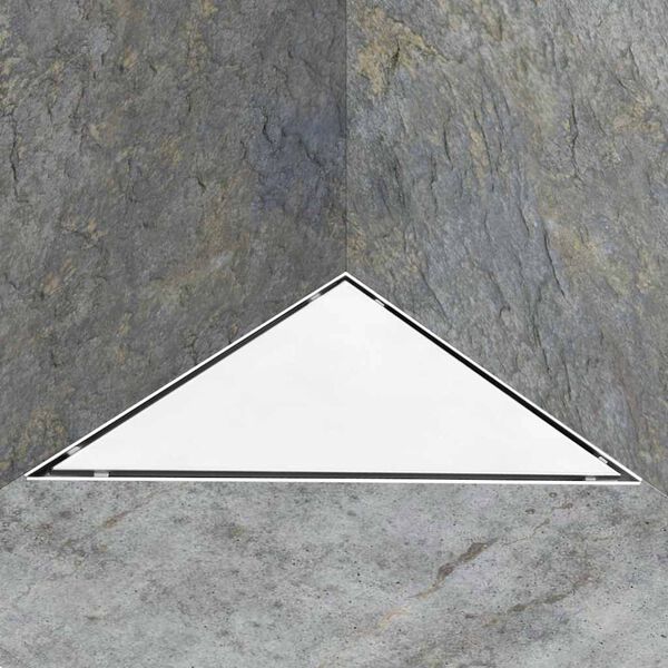 vidaXL Scarico Doccia 2-in-1 con Copertura 25x25 cm in Acciaio Inox