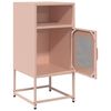 vidaXL Comodino Rosa 36x39x78 cm in Acciaio Laminato a Freddo