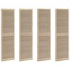 vidaXL Porta per Armadio con porta 4 pcs Naturale 201 x 2,1 x 59,5 cm