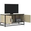 vidaXL Mobile TV Rovere Sonoma 80x34,5x40 cm Legno Multistrato Metallo
