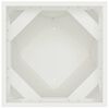 vidaXL Fioriera 2 pcs Bianco 40 x 40 x 75 cm Acciaio