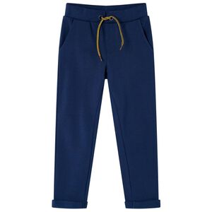 vidaXL Pantaloni per Bambini con Coulisse Blu Marino 92