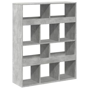 vidaXL Divisorio Stanza Grigio Cemento 100x33x125,5 cm in Truciolato