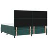 vidaXL Letto a molle con materasso Verde Scuro 200 x 200 cm Velluto