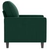 vidaXL Poltrona Verde Scuro 60 cm Velluto